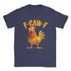 Camiseta Divertida de Gallo de Pollo para Hombre Camiseta Divertida 100% Algodón Cuello Redondo Manga Corta Camiseta Regalo Ropa Creativa
