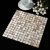 Mosaico de Concha Baño Pared Autoadhesivo Azulejo Nácar Borde Decorativo DIY Resistente a la Humedad Pegatina Decorativa