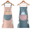 Nuevo Delantal Impermeable para Mujer PVC Engrosado Estampado con LOGOTIPO Moda Cocina Cocinar Adulto Hombres Trabajando Cintura de Trabajo