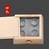 Fabricantes de cajas de moxibustión de madera con asa, venta al por mayor, caja de moxibustión de madera maciza para el hogar, columna de moxa con moxibustión, caja de terciopelo poroso de moxa