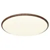 Lámpara de Techo LED para Sala de Estar Estilo Medieval Grano de Madera de Nogal Lámpara para Dormitorio Ultrafina Sin Costuras Espectro Completo Protección Ocular Lámpara para Habitación