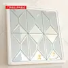Mosaicos de Vidrio Espejo Autoadhesivos del Fabricante, Azulejos con Borde de Espejo Pulido para Cocina, Azulejos tipo Puzzle para Sala de Estar, Borde de Pared de Fondo para Balcón