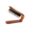 Pente de Cerdas de Javali com Cabo para Volumizar, Dentes Finos, Cabelos Cacheados, Ferramenta Especial de Styling de Maquiadores para Penteados Altos e Rabos de Cavalo