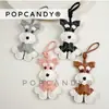 Colgante de Perro Schnauzer DIY Encanto para Bolso Hecho a Mano Llavero Colgante Decoración de Accesorio para Bolso de PU