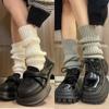 Outono e Inverno Casual Sexy Tricotado Meias de Pelúcia Polainas Meias Brancas Jk Conjunto Meias Populares e da Moda de Meia Panturrilha para Mulheres Y2K
