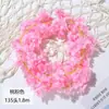 135 colgantes de pared de enredadera de flor de cerezo artificial, enredaderas de flores falsas para tuberías de aire acondicionado, techo interior, enredaderas de decoración de bodas