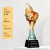 Novo Troféu de Cristal de Vidro com Animal, Troféu Comemorativo de Prêmio de Funcionário Destaque, Troféu de Aniversário de Alto Padrão e Atmosférico
