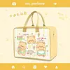 Bolsa de Viagem Portátil Fofa de Desenho Animado Chapéu de Feltro Border Collie Bolsa de Mão Armazenamento Fácil Grande Capacidade Bolsa de Viagem de Feltro