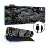 Alfombrilla de ratón luminosa RGB para Gaming E-Sports Pad para teclado Transfronterizo Estilo nacional Engrosada Pad para escritorio de oficina LED Colorida Tamaño Grande