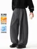Estilo unissex! Altamente recomendado! Mantém você aquecido e aconchegante~26 moda outono/inverno para casais calças casuais de perna larga curvas