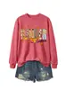 Jardín de infantes Amazon eBay moda europea versátil mujer retro otoño e invierno nueva sudadera