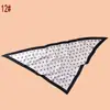 Novo Estilo Lenço Triangular de Sarja Feminino com Estampa Geométrica de Bolinhas Redondas, Xale de Proteção Solar para Viagem, Fábrica Fonte Atacadista