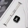 Pulseira de Relógio Adequada para Apple iWatch Bambu de Uma Contas Metal Fivela Borboleta Cintura Fina Applewatch S10/11