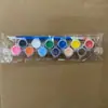 Abanico plegable blanco papel blanco abanico diy pintura 7 pulgadas pintura infantil jardín de infantes hecho a mano garabato abanico de colores