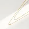Accesorios de Joyería Transfronteriza Europea y Americana Versátil Collar con Colgante de Corazón de Perla Joyería para Mujer Aleación Retro Apilada Cadena para Clavícula