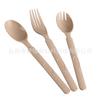 Cuchillo, tenedor y cuchara de plástico desechables con mango largo engrosado, cubiertos biodegradables para llevar, tenedor y cuchara para comida ligera estilo americano, cuchillo y tenedor estilo occidental