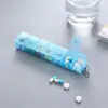 Caja de Medicamentos Portátil de Cabina para Siete Días a la Semana, Gran Capacidad, a Prueba de Polvo y Humedad, Caja Multifuncional para Guardar Pastillas con Tapa