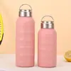 Termo de Acero Inoxidable 304 con Diseño de Oruga Transfronterizo Gran Capacidad Portátil para Hombre y Mujer con Asa de Alto Valor Taza de Agua Termo