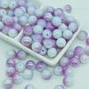 8mm10mm dos colores pintura cerámica chapado porcelana cuentas sueltas DIY pulsera collar accesorios hechos a mano materiales sueltos