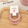 Nuevo Scrunchie de Cuerda de Teléfono Dulce y Femenino, Cuerda para el Cabello Simple Versátil, Accesorio Elegante para Cola de Caballo, Venta al por Mayor