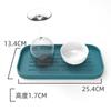 Xyt Bandeja de Drenagem de Silicone Tapete de Armazenamento Multifuncional Porta-copos Retangular Bandeja de Armazenamento para Utensílios de Cozinha Bandeja de Armazenamento para Frutas e Vegetais
