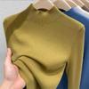 Ropa de punto para mujer Primavera y Otoño cuello medio alto camisa base ropa interior otoño e invierno estilo occidental suéter de cachemira 2021nuevo top