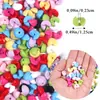 30/paquete color acrílico semicírculo giratorio música para comer agujero goloso cuentas diy cadena de teléfono móvil colgante accesorios venta al por mayor