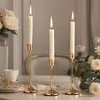 Suporte de vela criativo cor de cobre transfronteiriço, castiçal galvanizado de arte em ferro, ornamento de metal, adereço de decoração de jantar ocidental estilo europeu, casamento