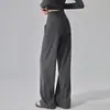 Mallas de Entrenamiento de Cintura Alta para Control de Abdomen para Mujer, Primavera/Otoño Sueltas Adelgazantes Cubren Imperfecciones Pierna Recta Ropa Exterior para Correr Fitness Transpirables Pantalones de Yoga