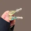 Grampo de Cabelo Pipa Flor de Rosa, Novo Estilo Chinês Nicho Clipe Lateral, Clipe para Franja, Grampo de Cabelo Criativo, Grampo de Cabelo Estilo Antigo, Acessório de Cabelo