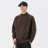 Ropa de punto para hombre 2026 Otoño Nuevo Cuello redondo Holgado Estilo Old Money Jersey Casual Versátil Moderno