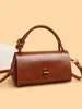 Bolsa Flip Novo Estilo Europeu e Americano, Bolsa com Corrente e Fecho Transversal de Ombro, Bolsa Quadrada Pequena, Bolsa de Ombro Versátil e da Moda para o Dia a Dia, Transfronteiriça