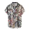 Camisa de Manga Corta Nueva de Venta Caliente para Hombre Vacaciones en Hawái Llamas Impresión 3D Casual Versátil Top para Hombre 2024