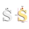 Acessórios de Joia DIY de Aço Inoxidável 26 Letras Inglesas Pulseira Colar Pingente Decorativo Pingente S125