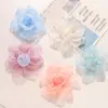 Elegante accesorio de malla con borde deshilachado de color liso, estilo hada, para ropa DIY, tocados, ramilletes, pinzas para el cabello y accesorios decorativos
