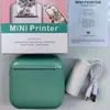 Mini Impresora de Etiquetas Portátil, Impresora de Mano Térmica Adhesiva para Fotos y Códigos de Barras, Impresora con Corrección de Errores