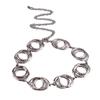 Moda europeia e americana anel cinto personalizado decorativo cadeia de jóias transfronteiriças de metal cruz cintura redonda cadeia do corpo cadeia