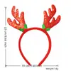 Stock Listo de Fábrica Transfronterizo Nuevas Diademas Navideñas Decoraciones Navideñas Dibujos Animados Astas de Reno Diademas Decoraciones para Fiestas