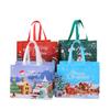 Bolsa de regalo navideña transfronteriza de Amazon en stock, bolsa de compras de regalo con revestimiento de Papá Noel, bolsa no tejida