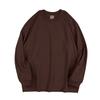 Ming Qi Roupas Masculinas 2022 Primavera e Outono Gola Redonda Algodão Wei Yi 240g Cor Sólida Joker Marca da Moda Roupas Básicas Masculinas e Femininas