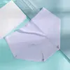 Explotaciones transfronterizas una pieza sin costuras talla grande seda de hielo ropa interior para mujer color liso cintura cómoda transpirables calzones 810