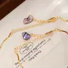 Pulsera Nala Estilo Retro Oscuro Set de Pulsera y Collar de Perlas Barrocas Set de Joyería de Lujo Ligero Otoño e Invierno