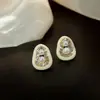 Pendientes de Clip de Perlas para Mujeres Sin Perforaciones, Pendientes con un Diseño Único, Estilo Vintage de Nicho, Pendientes de Alta Gama con un Temperamento Refinado