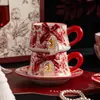 Conjunto de Louças Cerâmicas para Recém-Casados, Tigelas, Pratos, Copos, Presente de Casamento, Presente para Melhor Amigo(a) noivado, Caixa de Presente Prática para Ocasiões Felizes