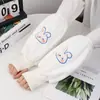 Mangas Largas de Conejo para Otoño Invierno para Protección contra la Suciedad y Calor Guantes Dos en Uno Mangas para Brazos de Adulto Estudiantes Niños Niñas Dibujos Animados Hogar