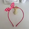 Diadema de Orejas de Conejo Estilo K Transfronteriza, Accesorios para el Cabello de Exportación de Lunares y Flores de Moda, Joyería al por Mayor para Tiendas de 2 Yuan para Niños