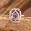 Colar com Pingente de Safira Topázio Peridoto Água-Marinha Natural Conjunto Feminino Joias de Pedra Preciosa Cor Prata S925 Atacado