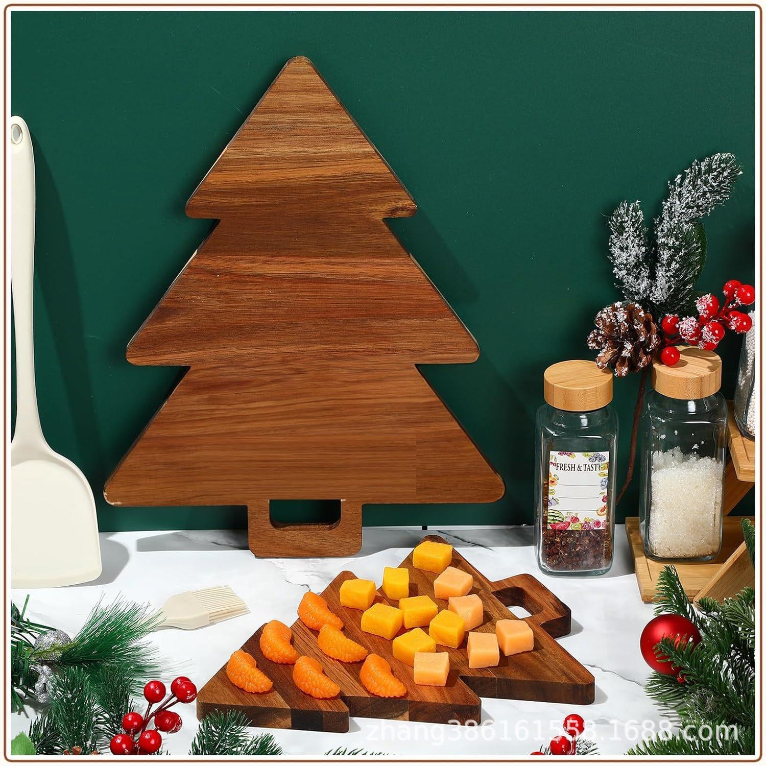 木制圣诞树菜板