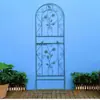Soporte de Flores de Hierro Vintage Estilo Europeo con Reja de Alambre Reforzado para Plantas Trepadoras para Macetas de Balcón, Red de Soporte para Marco de Rosas Trepadoras