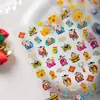 Pegatinas Decorativas de la Fortuna Cyansea 3D, Pegatinas Sencillas y Hermosas para Uñas, Pegatinas Populares de Arte para Uñas DIY
